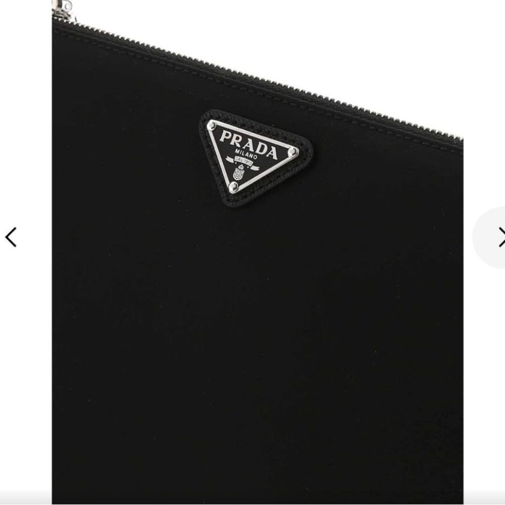 Prada Logo Plaque Pouch Wristlet - Picture 4 of 6